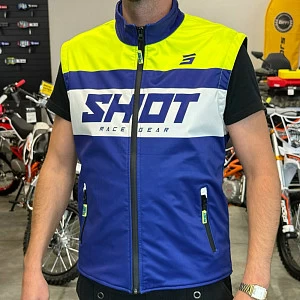 Жилет SHOT BODYWARMER LITE (кисл желт/син/бел, XL)